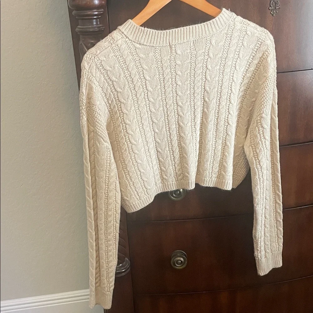 Streetwear Society Beige Cable Knit Sweater - Picture 3 of 3